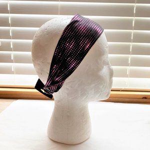 NWT Sz OS Mstylelab Black & Fuchsia Hair Band
